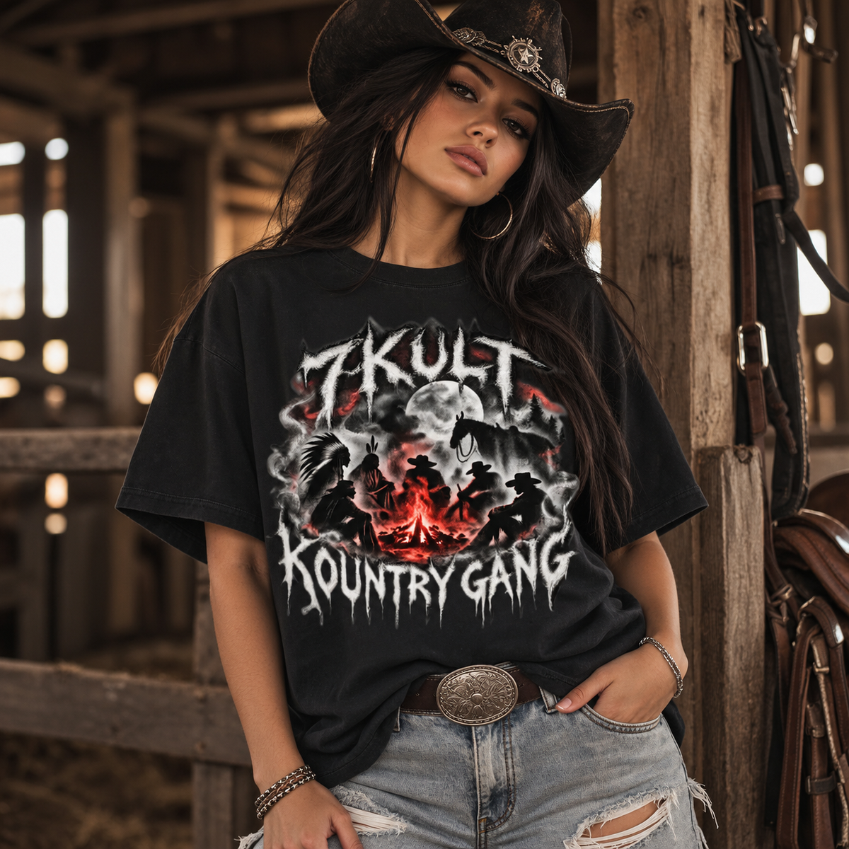 Cowboys and Indians Essential Cotton T-Shirt