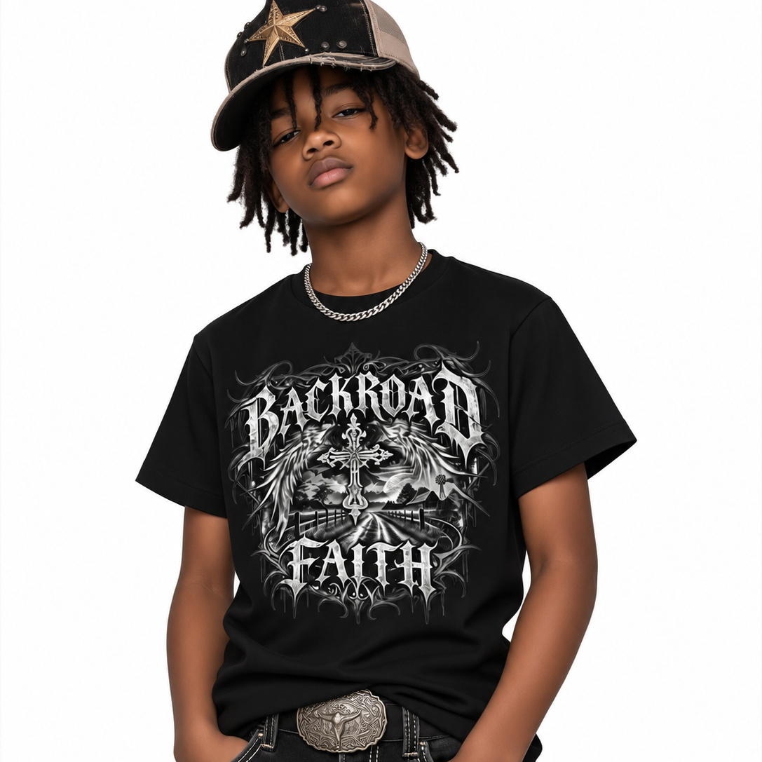 Backroad Faith kids T-Shirt