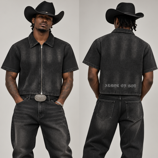 Armore of God Denim Shirt